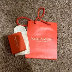EMPTY James Avery box with bag and jewelry holder.